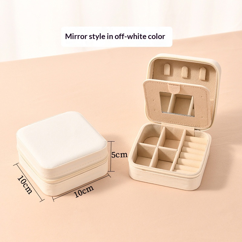 Minimalist Instagram-style Portable Mirror And Jewelry Mini Storage Box