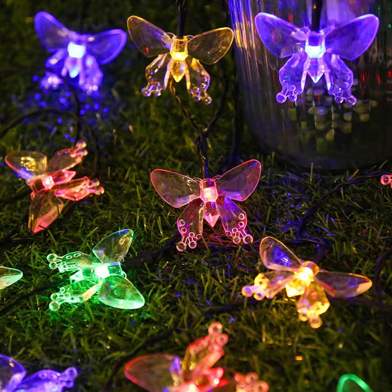 Solar Butterfly Lighting Chain Outside Courtyard Lawn Decoration - Image 2