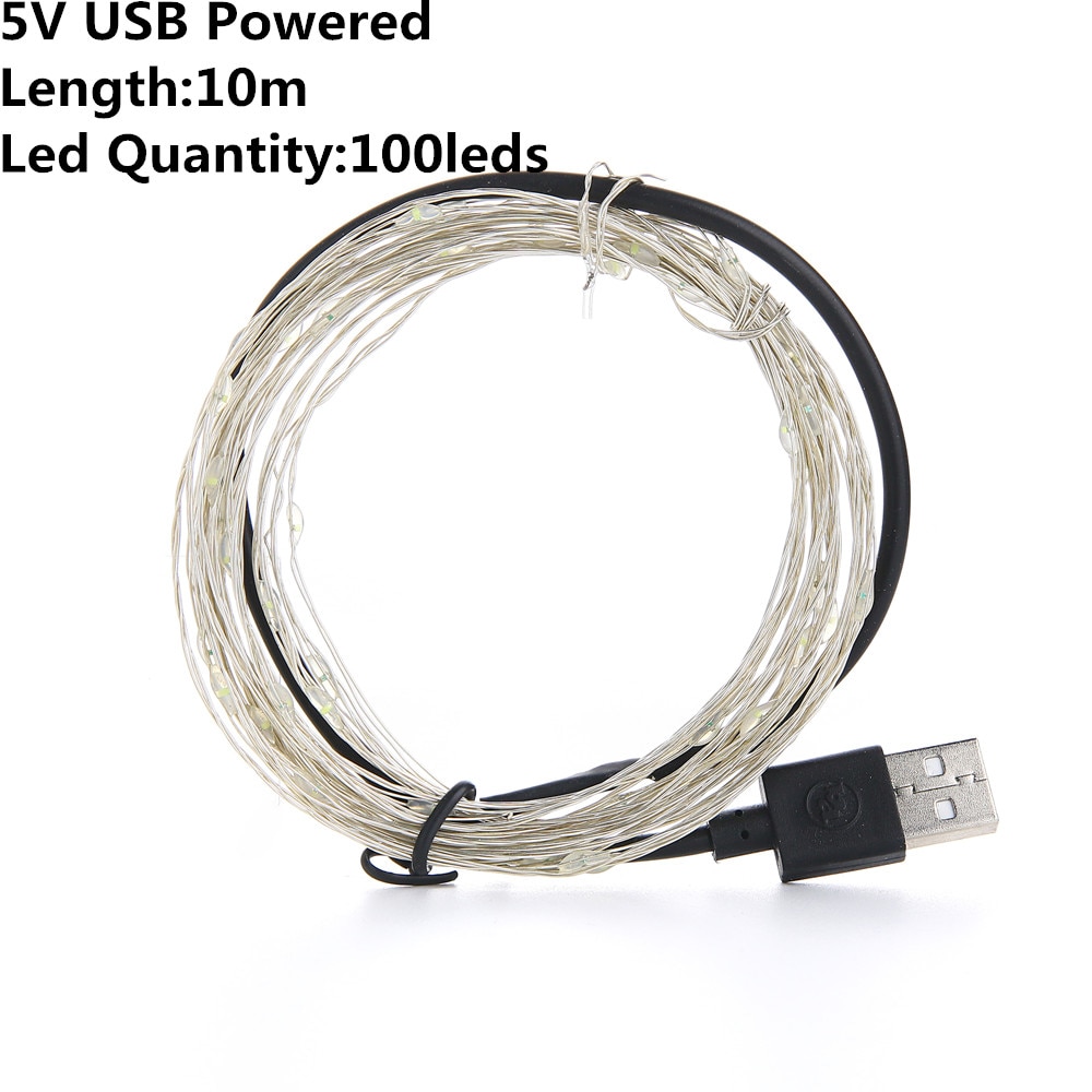 Christmas Light Led Outdoor Battery USB Powered 2m 5m10m String Lights Cooper Wire Garland Wedding Party Decoration Fairy Lights - Image 5