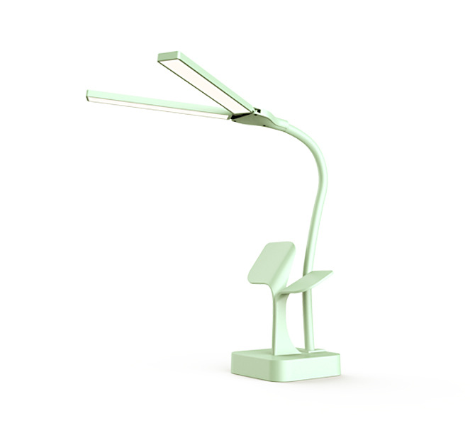 LED Foldable Creative USB Reading Eye Protection Learning Dual Lamp Holder Table Lamp - Image 3
