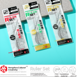 Hard ruler set necessary for exam-random color-1 set