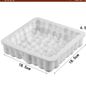 Moire mousse silicone mold