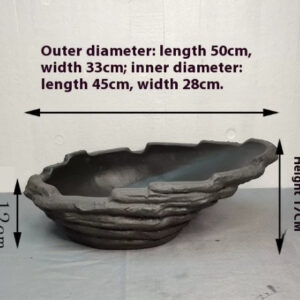 Purple Sand Shaped Flowerpot Living Room Moon Bonsai Modeling