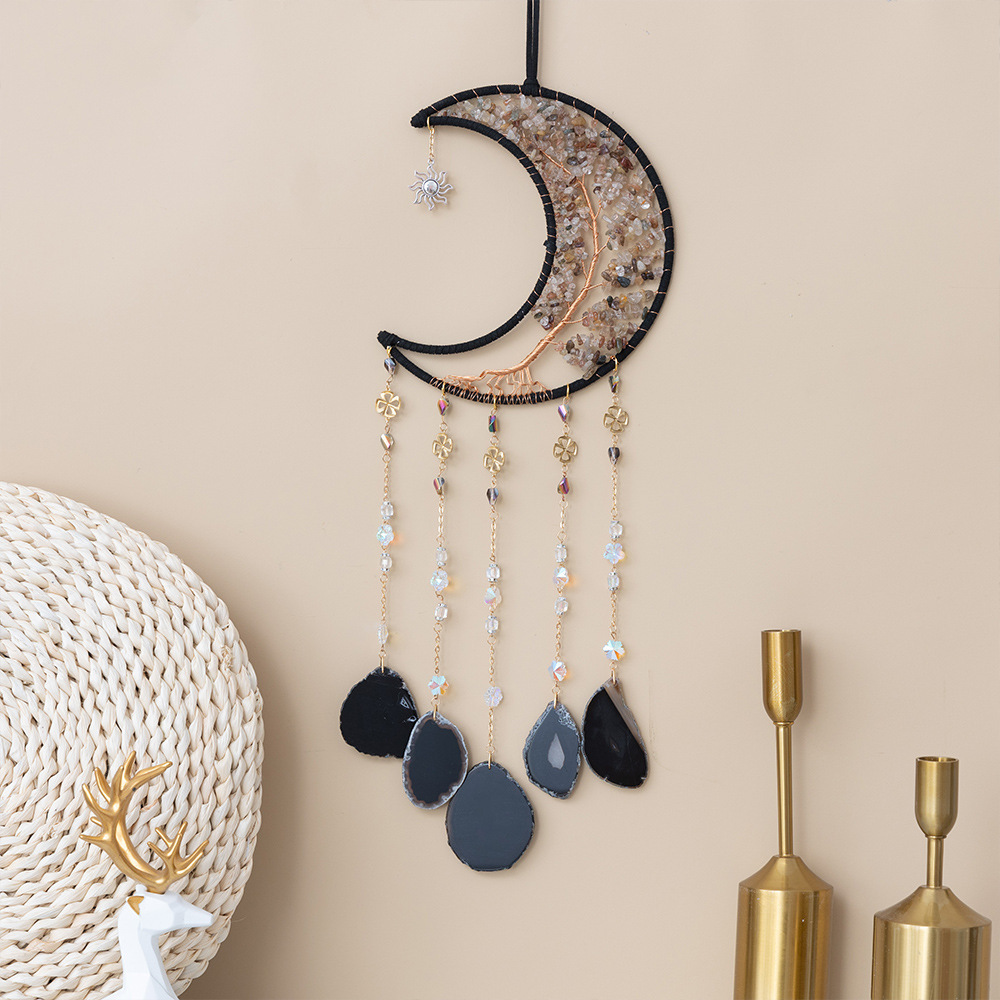 Natural Agate Crystal Crushed Stone Dream Catcher - Image 16