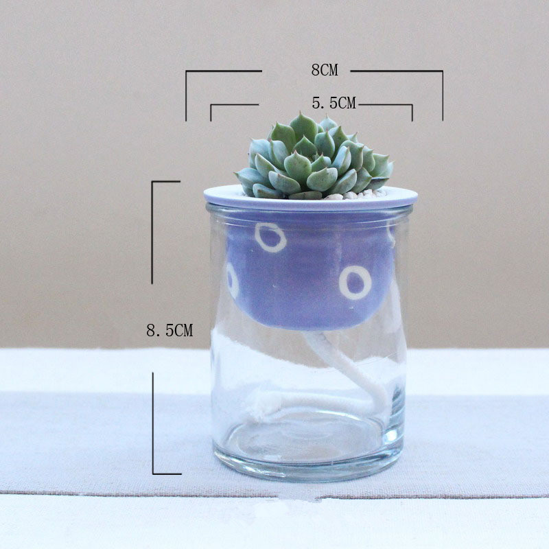 Cartoon glass ceramic flower pot - Image 4