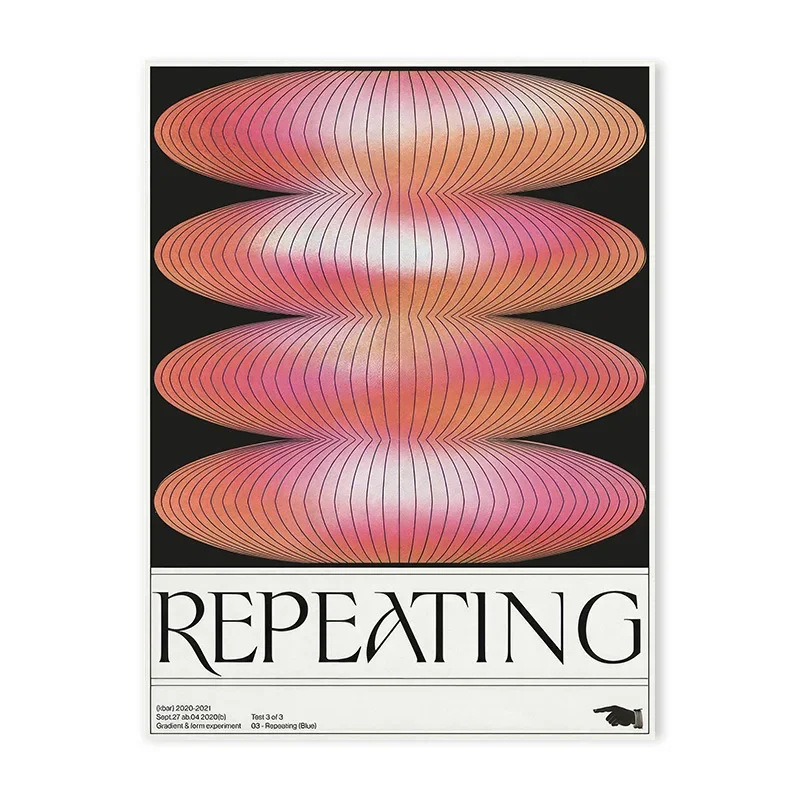 Modern Japanese Abstract Geometric Retro Poster Living Room Wall Art - Image 3