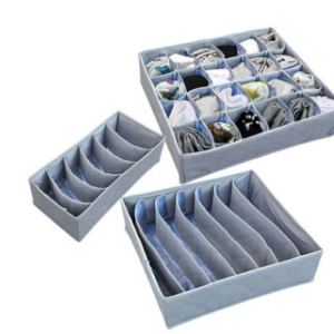 Storage box Bamboo charcoal three-piece set