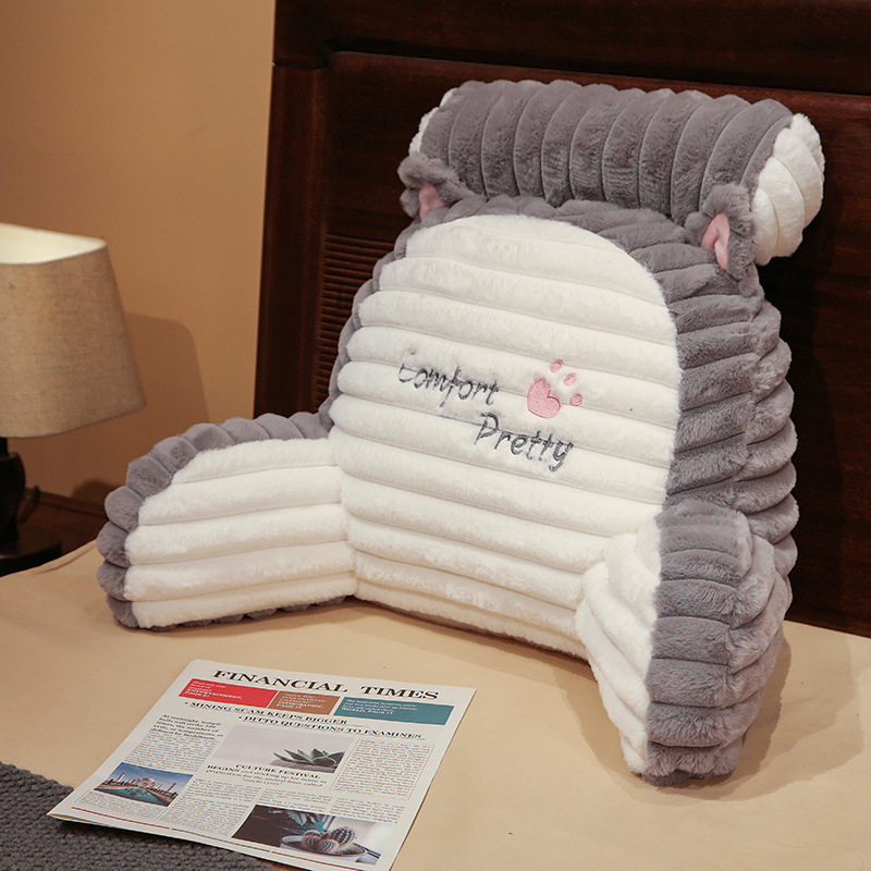 Cartoon Artificial Rabbit Fur Large Backrest Balcony Couch Pillow Removable And Washable - Image 8