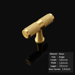 Pure copper Chinese style drawer door handle handle wine cabinet simple handle cabinet single hole pure copper Nordic