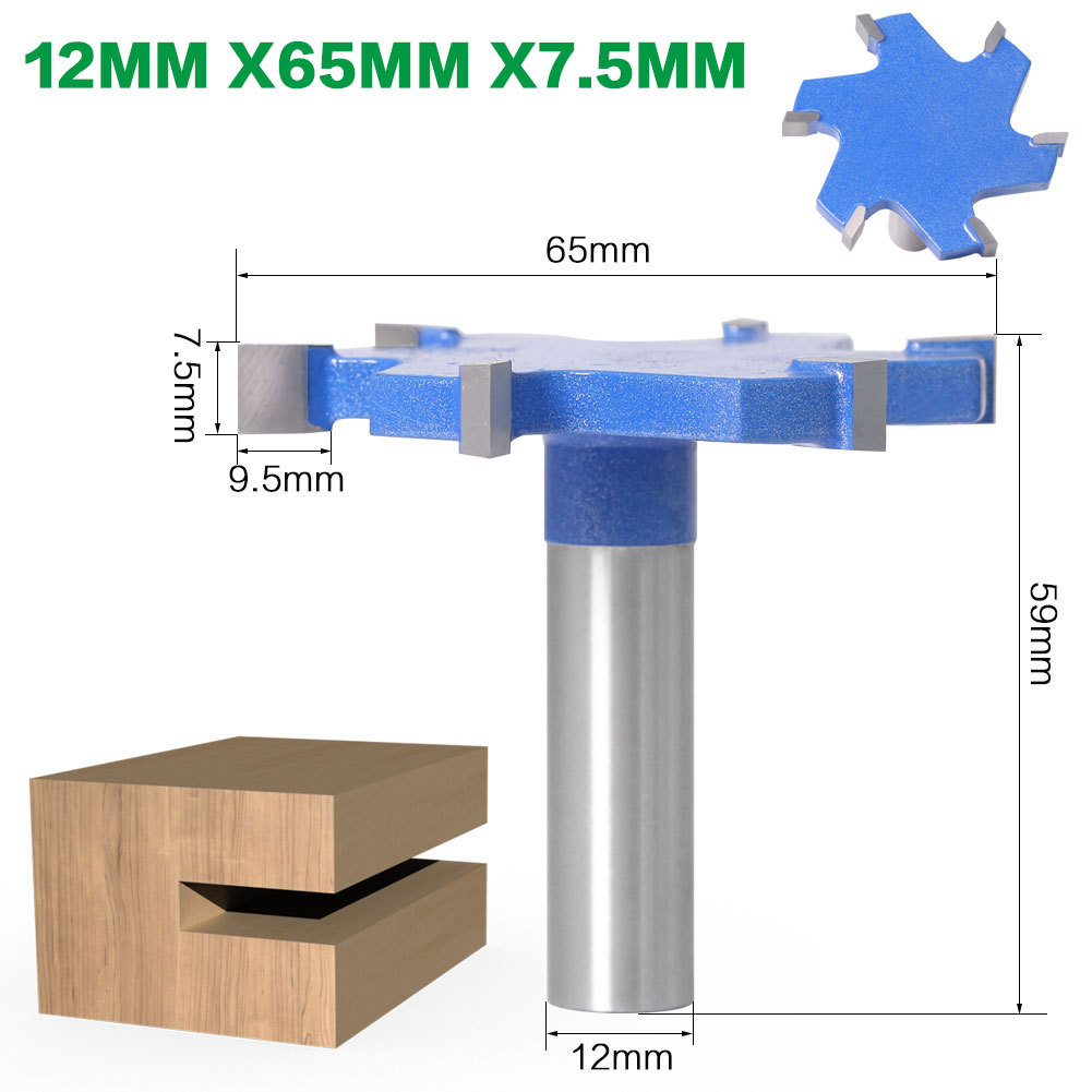 Woodworking Tools With Extended T-slot Cutters, Groove Cutters, T-slot Cutters - Image 3