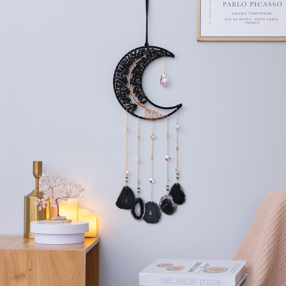 Natural Agate Crystal Crushed Stone Dream Catcher - Image 13