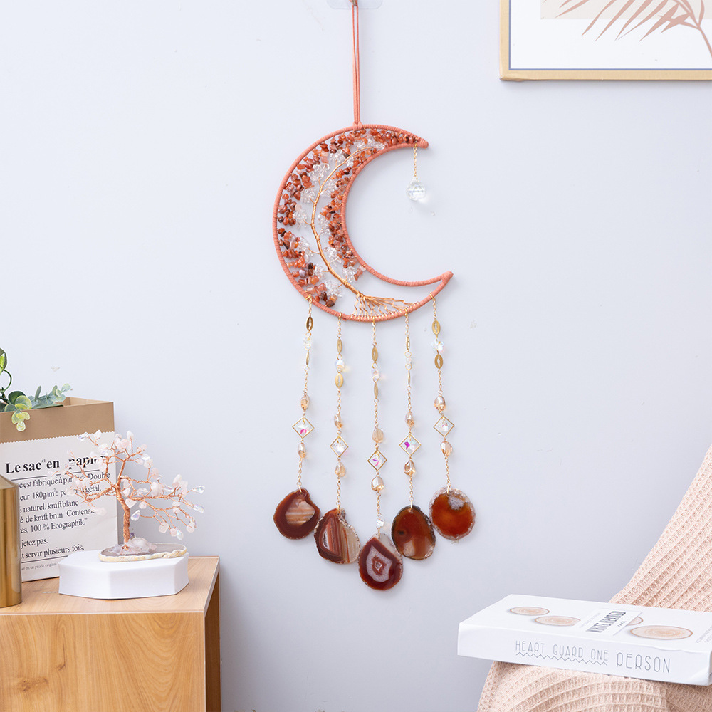 Natural Agate Crystal Crushed Stone Dream Catcher - Image 18
