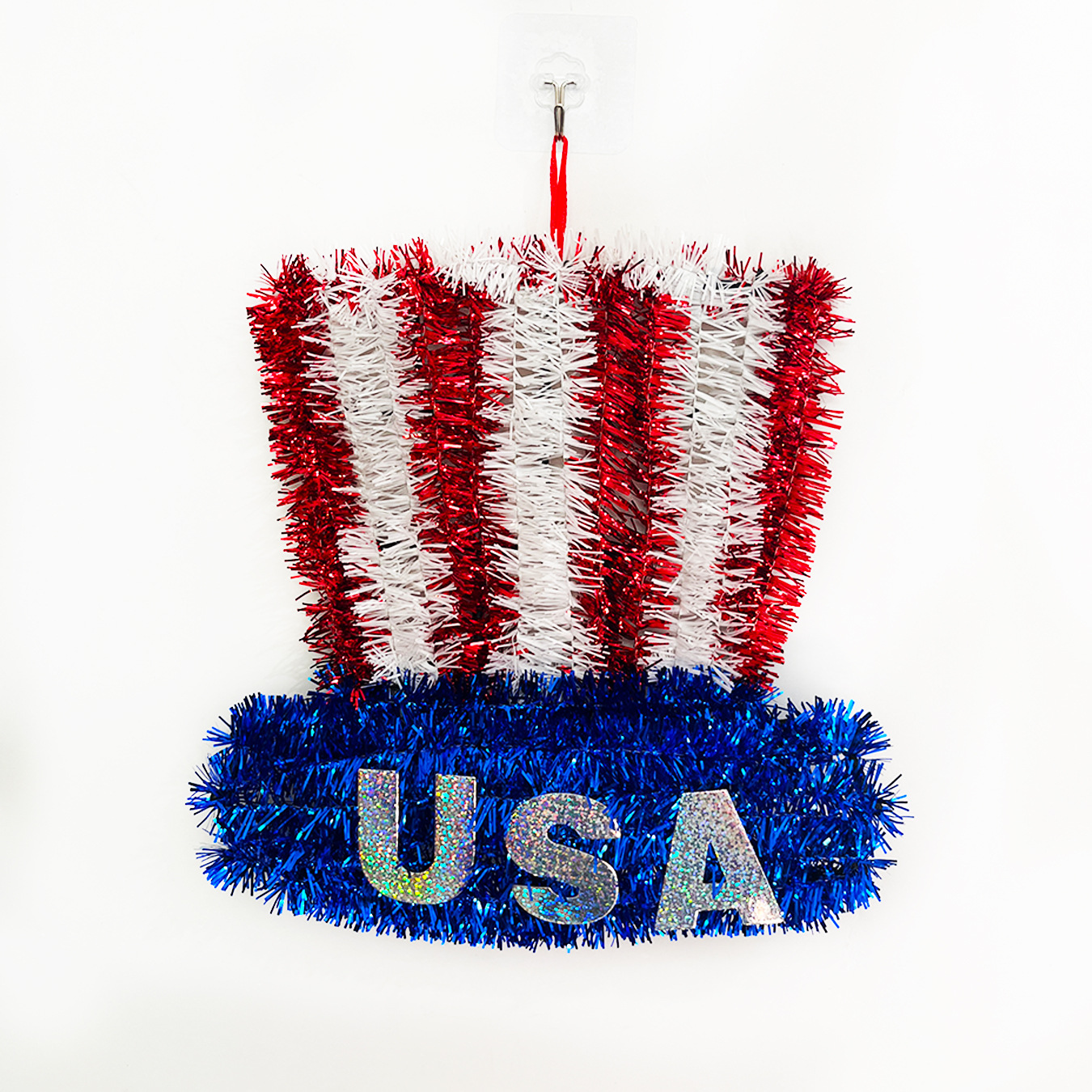 Red, White And Blue Wreath Wall Hanging Decoration Door Hanging