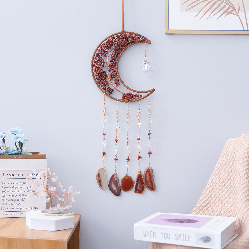 Natural Agate Crystal Crushed Stone Dream Catcher - Image 21