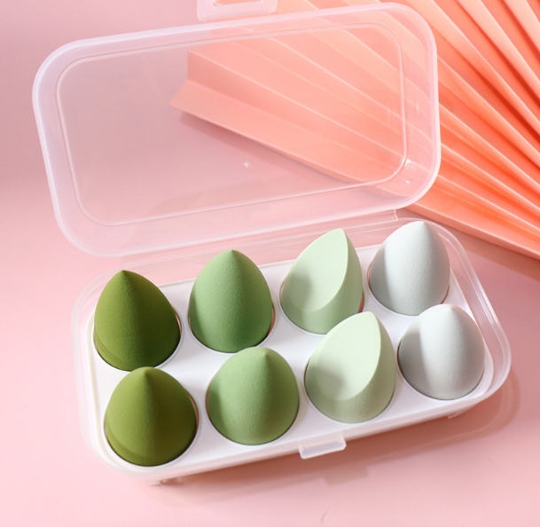 Beauty Eggs-4 compartments-Matcha Series-Polyurethane-4 pcs-1 box - Image 7