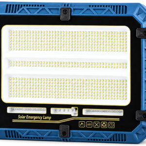 Solar Powered Rechargeable Battery Display 18650 W8114 4 LED Safety Light OEM Lighting Factory Outdoor