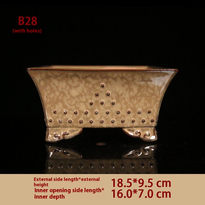 Creative Retro Ceramic Zisha Flowerpot - Image 4