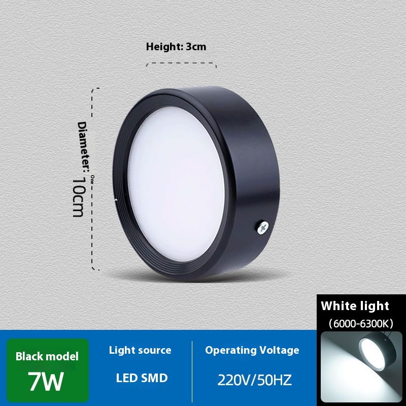 Non Perforated Ceiling Mounted Black Diffuse Hallway Ceiling Light - Image 25