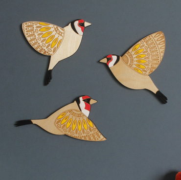 Wooden Flying Bird Wall Hanging Decoration Wall Pendant - Image 4
