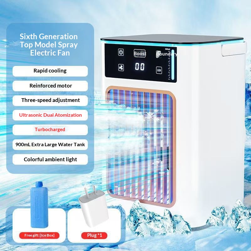 New USB Office Desktop Home Humidifying Atomizing Silent Cooling Fan