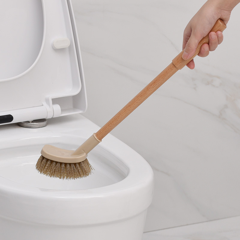 Wooden Household Handle Toilet Brush Cleaning Tools Bathroom Cleaning Brush Kitchen Floor Cleaner Brushes - Image 5