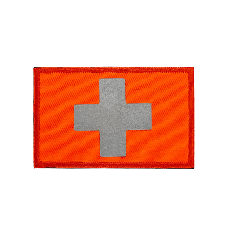 Red Cross Badge Medical First Aid Patch IR Reflective Embroidered Cloth Stickers - Image 6