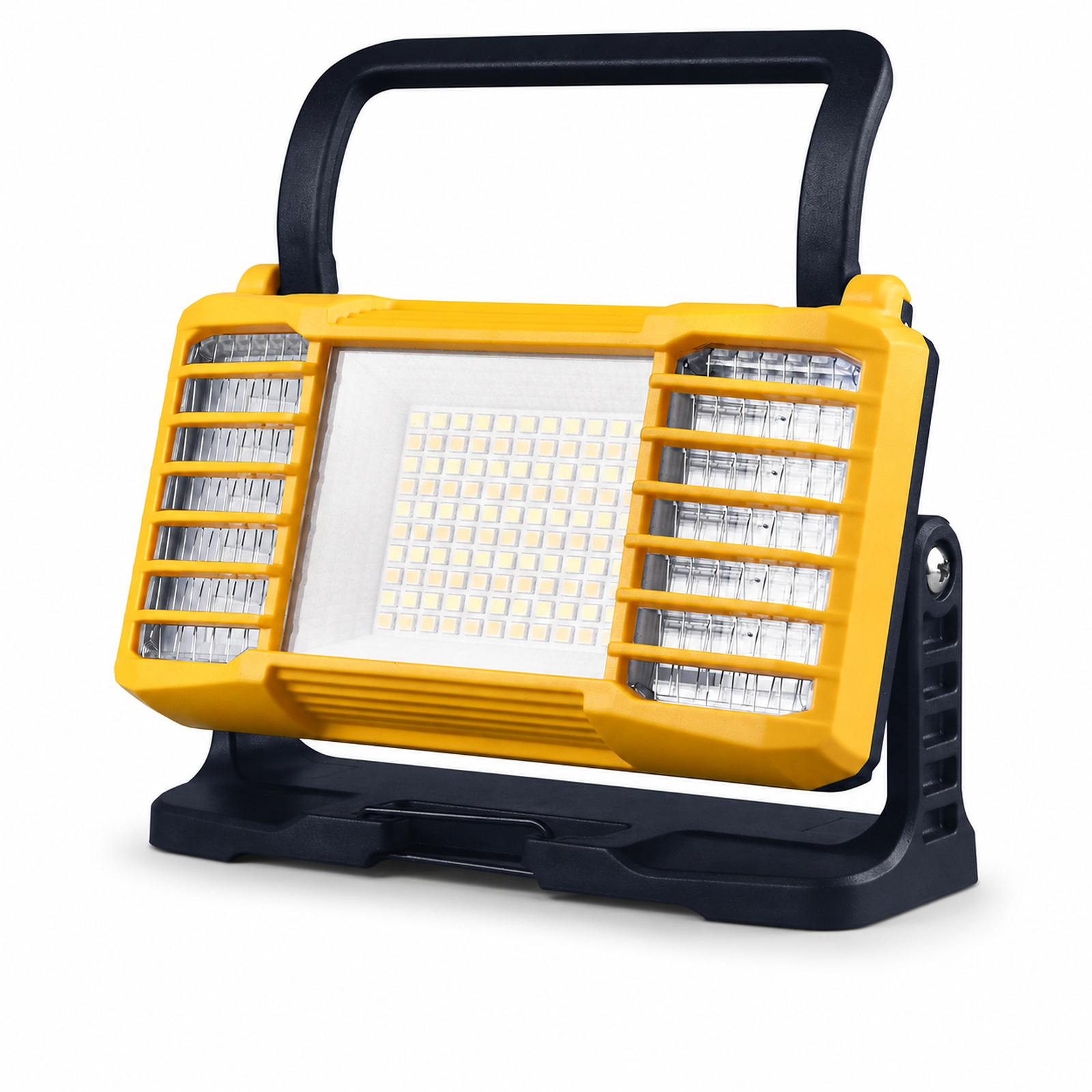 Rechargeable Battery Display Power Bank Function Type C LED Flood Searchlight W879 1 Yellow 2500LM
