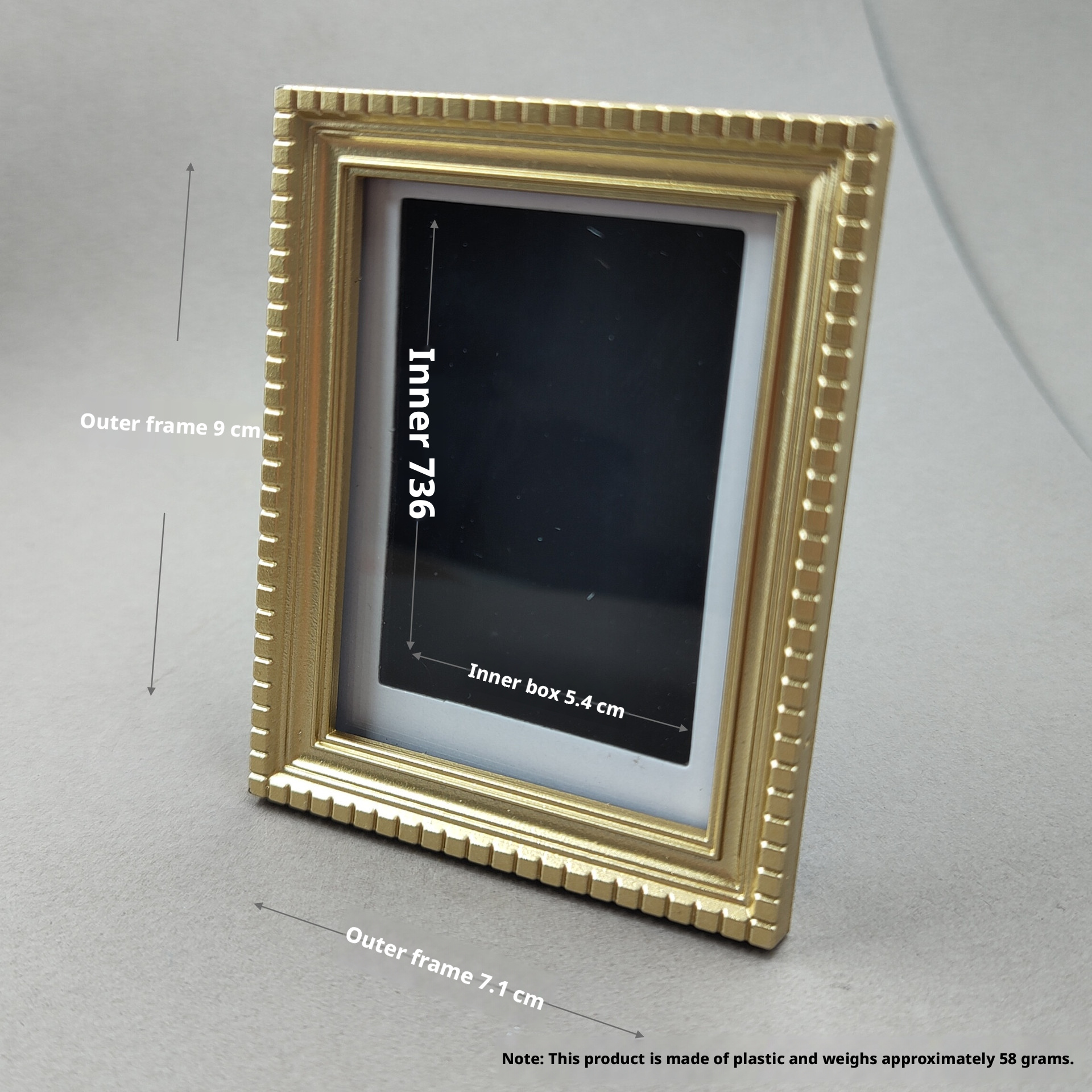 Photo frame refrigerator sticker-obtuse angle flower-black-9.1 * 11.8cm-1 piece - Image 18