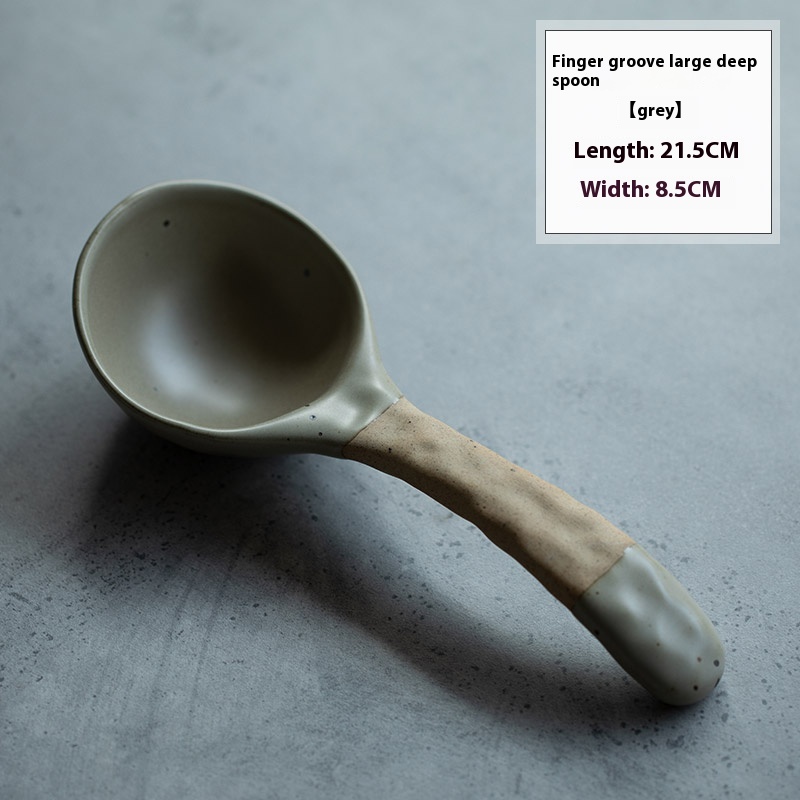 Stoneware Soup Spoon Household Coffee Spoon - Image 2