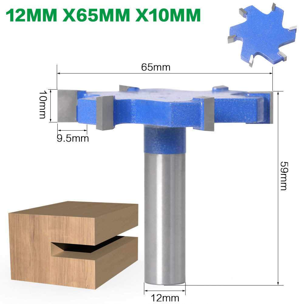 Woodworking Tools With Extended T-slot Cutters, Groove Cutters, T-slot Cutters