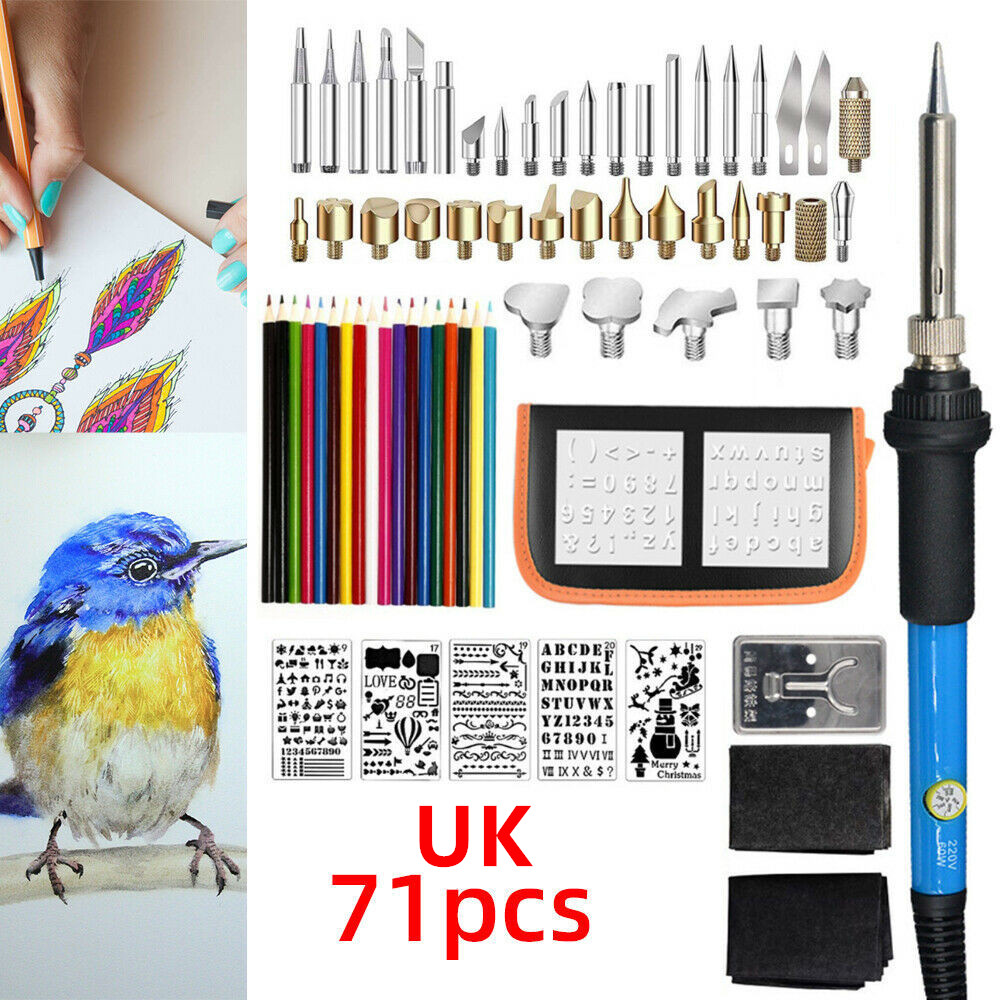 Electric iron set 28 pieces of adjustable temperature brush - Image 7