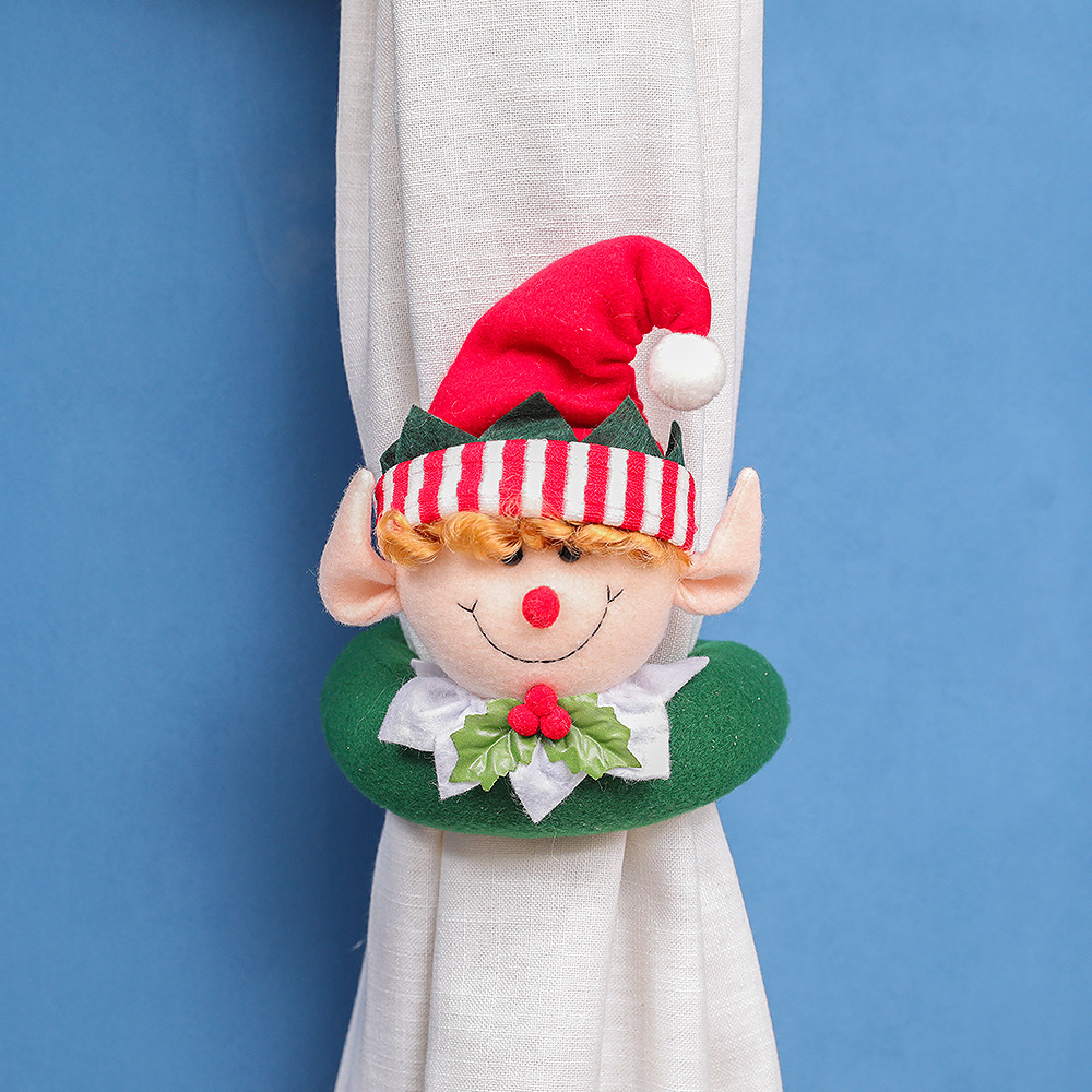 Christmas decorations forest elderly curtain buckle - Image 6