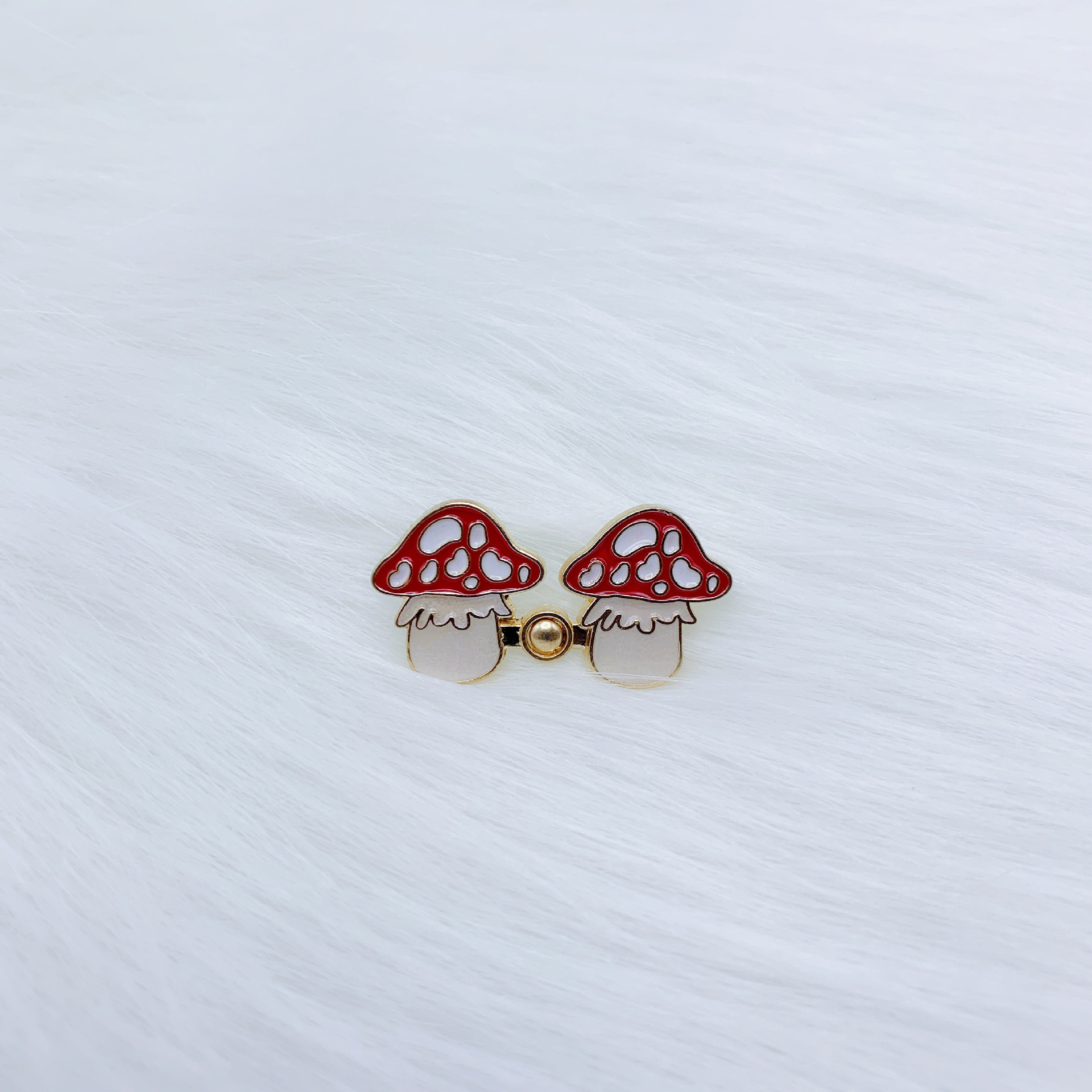 Mushroom Children A Pair Of Buckles Removable Nail-free Sewing Free Belt Buckle