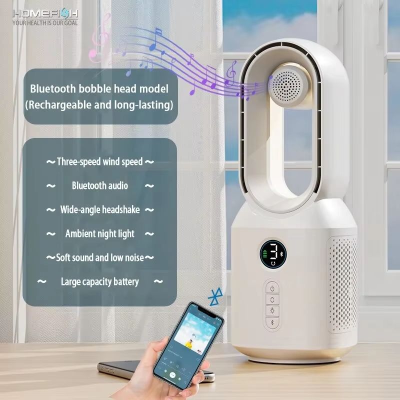 F8 Bladeless Bluetooth Speaker Fan