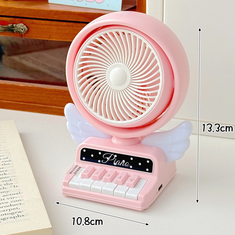New Mini Piano Night Light Fan