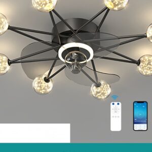 Nordic Ceiling Fan Lights Living Room Dining Room Full Of Stars