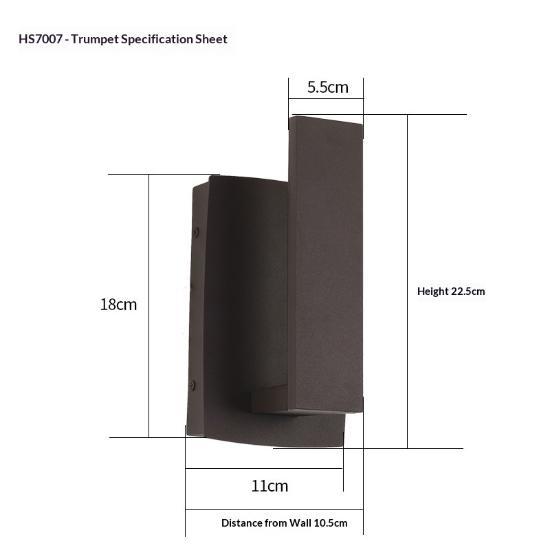 Outdoor Villa Courtyard Gate Pathway And Terrace Minimalist Wall Lamp