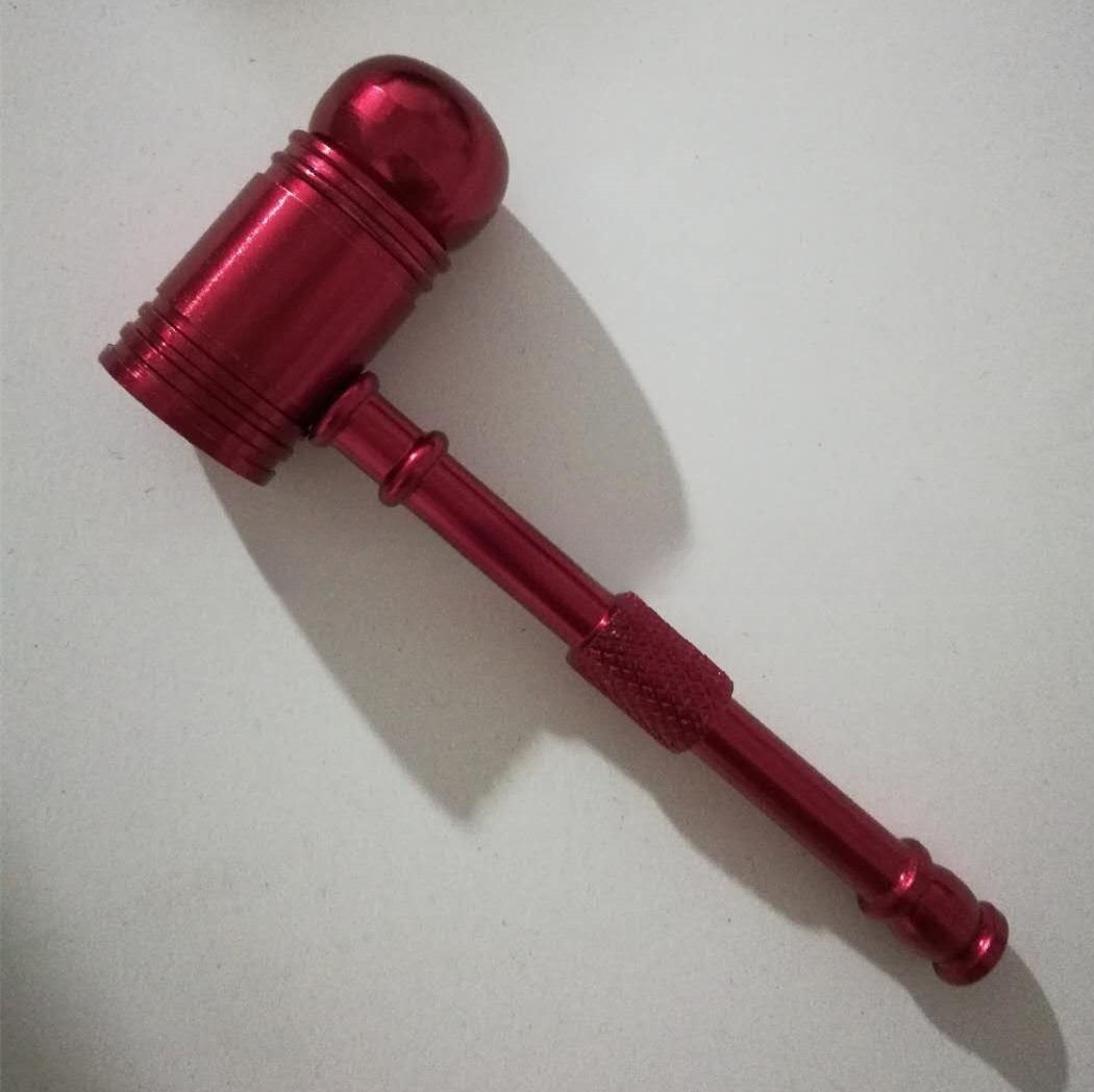 Metal Detachable Aluminum Cigarette Holder Iron Hammer Pipe