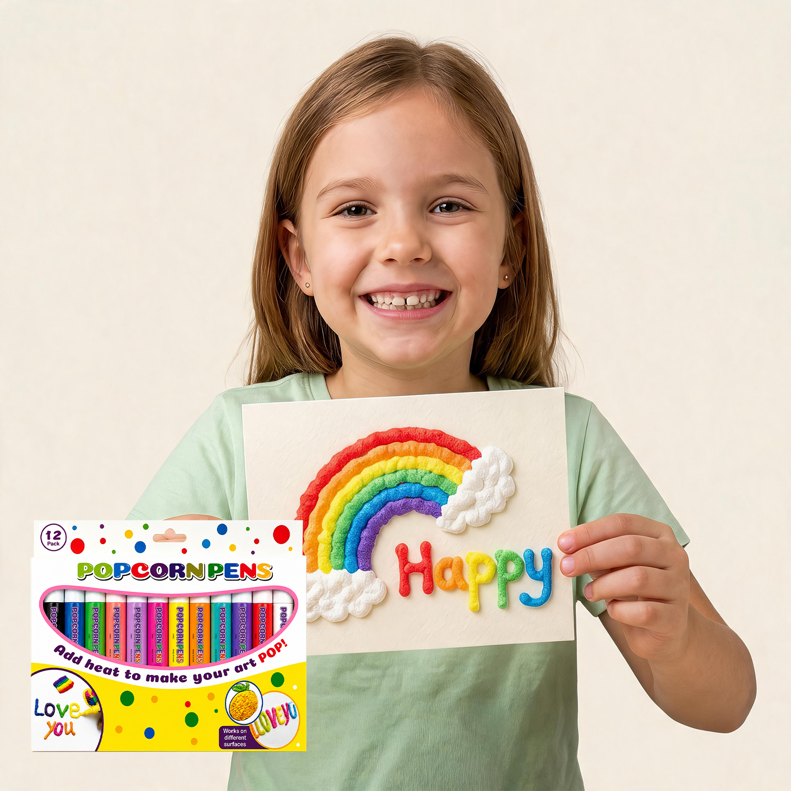 Popcorn Pen Set 12 Pieces Box