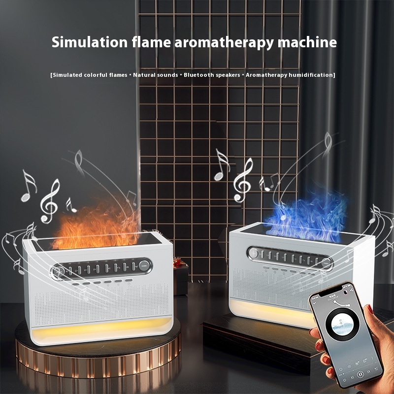 New White Noise Flame Aroma Diffuser - Image 3
