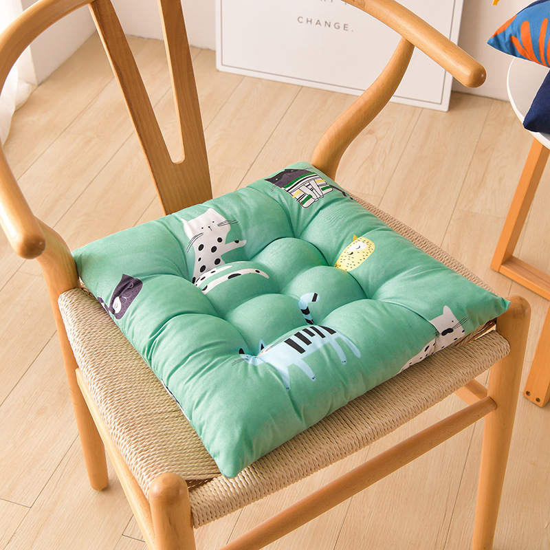 Simple Printed Square Cushion Cartoon Bay Window - Image 8