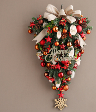 Jinghua Christmas Wreath Door Decoration Wall Hanging - Image 8