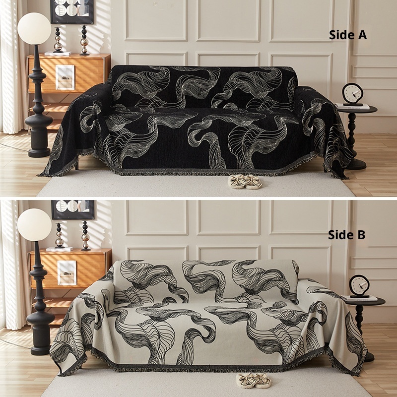 Chenille Sofa Towel Four Seasons Universal Simple Line Sofa Cover Cloth