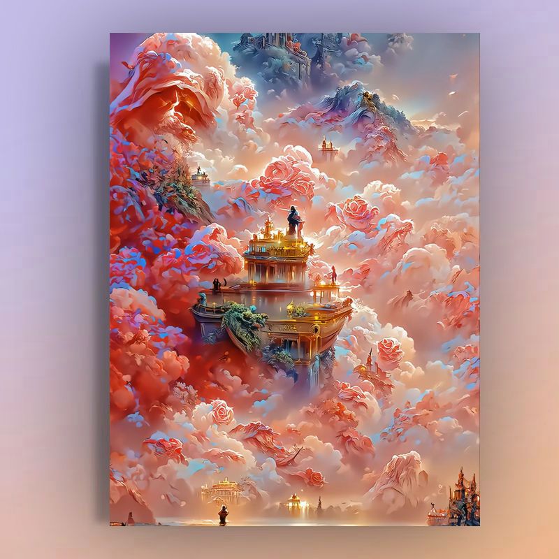 Tiangong Digital Oil Painting Colorful Decorative Painting