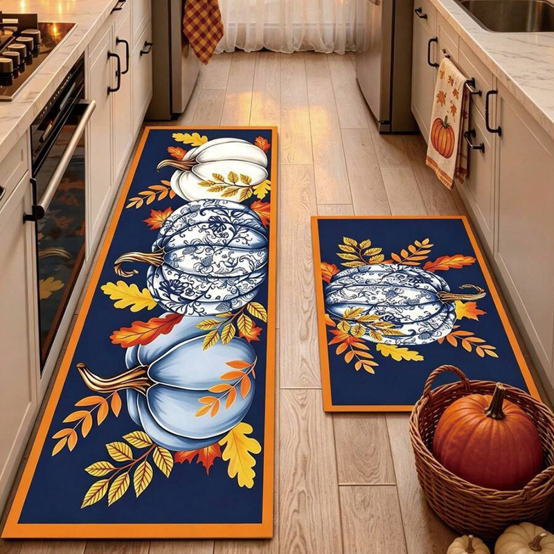Autumn Pumpkin Kitchen Floor Matstain-resistant, Oil-proof And Easy To Clean - Image 5
