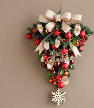 Jinghua Christmas Wreath Door Decoration Wall Hanging - Image 7