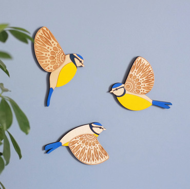 Wooden Flying Bird Wall Hanging Decoration Wall Pendant - Image 2