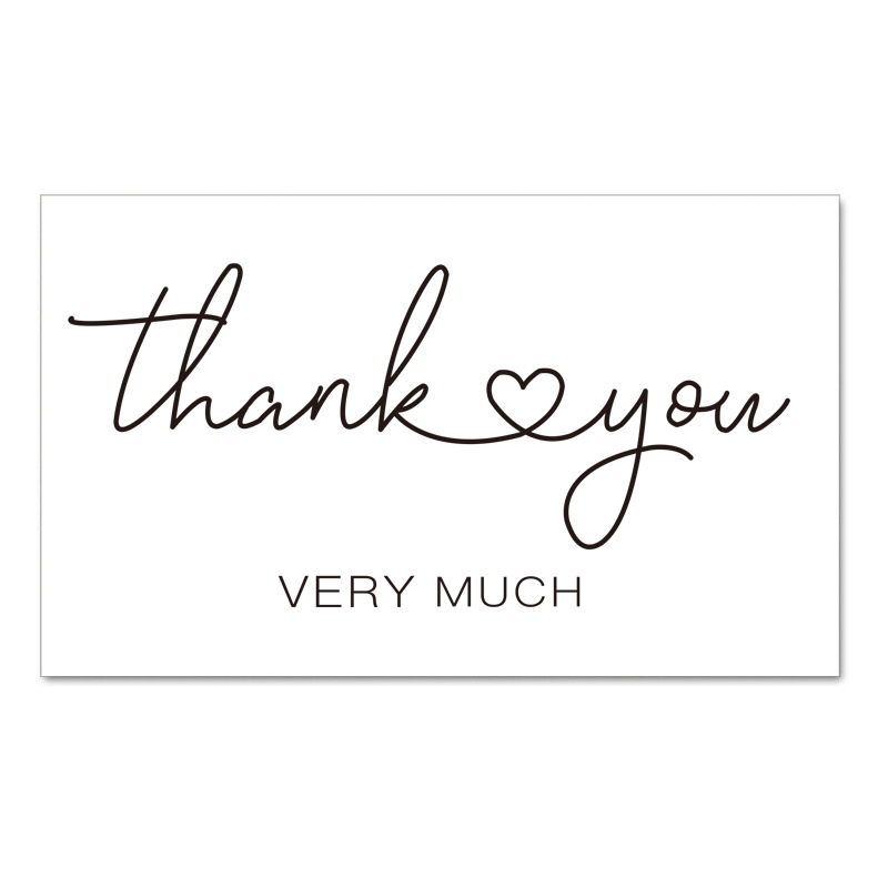 Simple Gift Packaging Greeting Coated Paper Card - Image 9