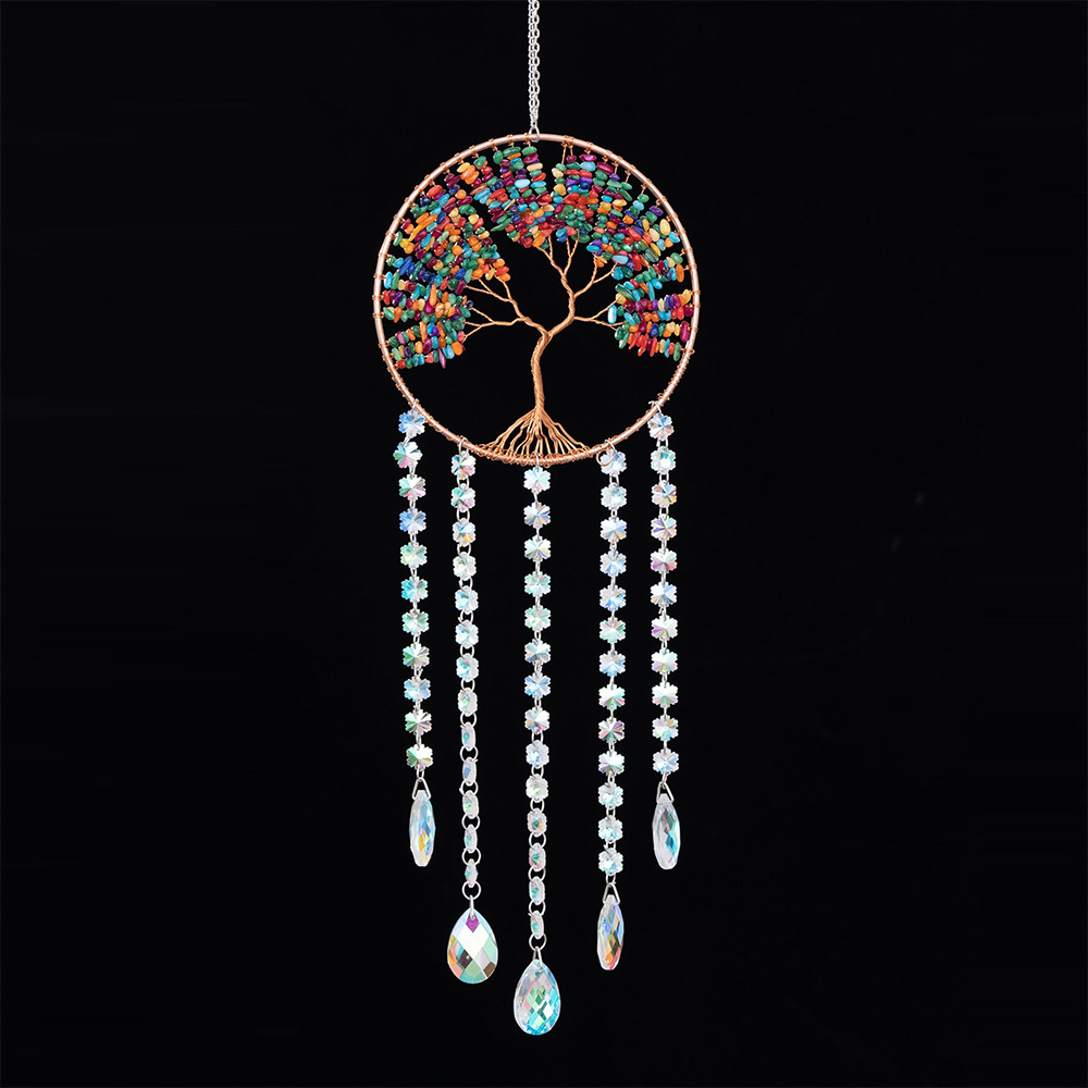 Natural Agate Crystal Crushed Stone Dream Catcher - Image 23