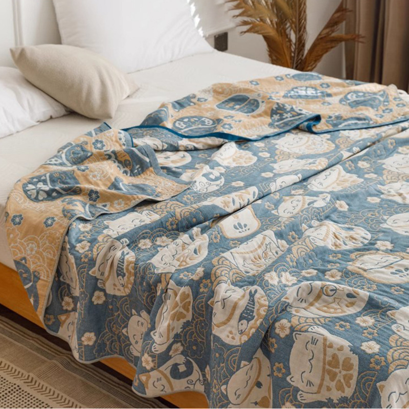Five-layer Thickened Gauze Towel Blanket - Image 2